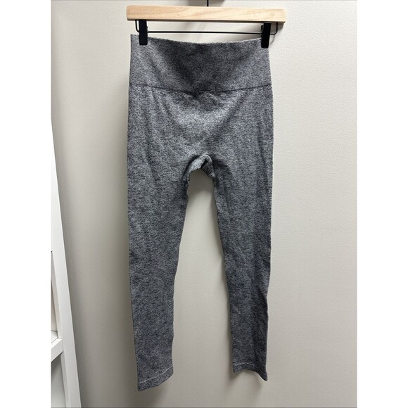 Womens Gray Colsie Seamless Ribbed Leggings Size L Baselayer Ski Outdoor Layer - Picture 2 of 4